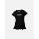 FILA Γυναικείο Μαύρο T-Shirt Φόρεμα με Βολάν / Pre-Owned